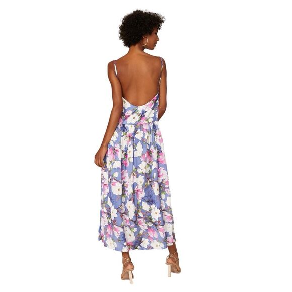Giovanna Nicolai Floral Drop Waist Maxi Dress - Size 40 (US 4-6) - Picture 4 of 9